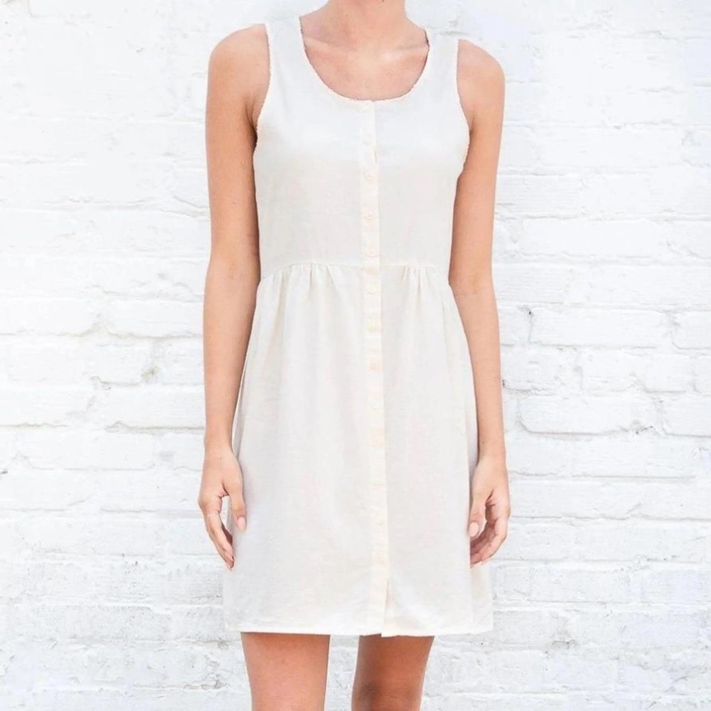 Brandy Melville Arabella Cotton Button Down Mini Dress